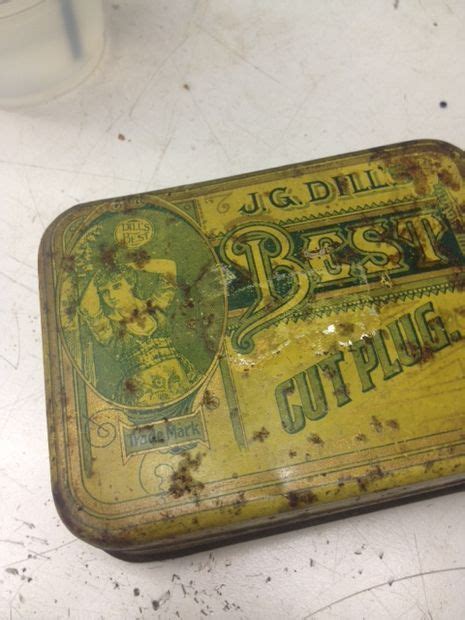 how to clean old metal box|how to restore old metalware.